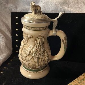 Avon-1991-Vintage Great Dogs of the Outdoors Stein Made in Brazil #189072
